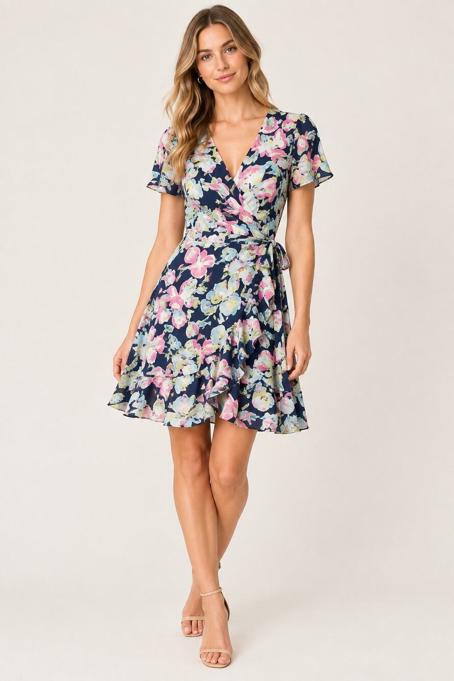 Slate & Willow Mixed Floral Printed Dress – Size 10
